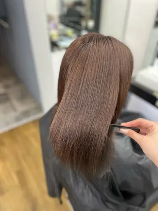 ミディアム 𝙃𝘼𝙍𝙐🎀 韓国×エクステのヘアスタイル