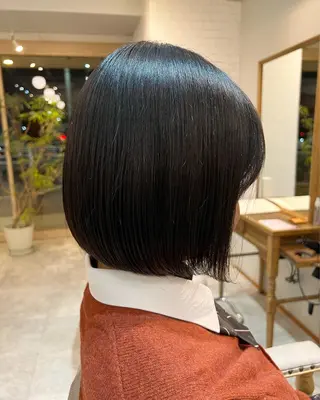 ショート ぱつボブ/ ショート/YUKIのヘアスタイル