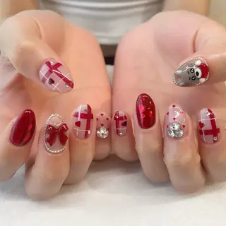 ネイル 🌈🐰 saki. m 🐰🌈のネイルデザイン