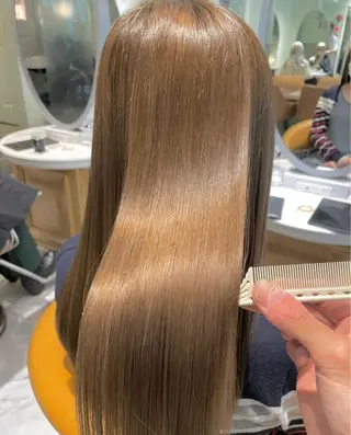 ロング 縮毛矯正/美髪カラー 松田空優哉のヘアスタイル