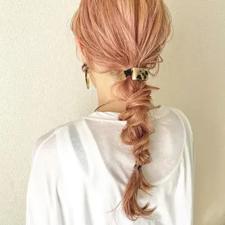 セミロング カラー ヘアアレンジ ブリーチなしで透明感 艶カラー【Ryo】のヘアスタイル