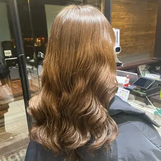 セミロング パーマ 韓国風/コテ巻き風パ ーマ るい❤️‍🔥のヘアスタイル