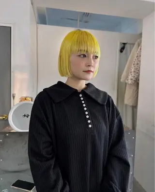 ショート カラー 繭所属・こはる／ハードパーマ /癖毛風パーマ🧃のヘアスタイル