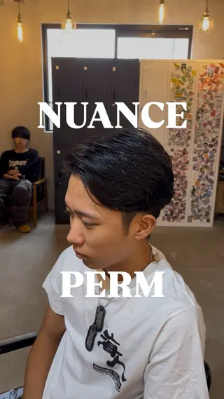 ミディアム パーマ メンズ 長島勇斗 💈メンズカット💈のヘアスタイル