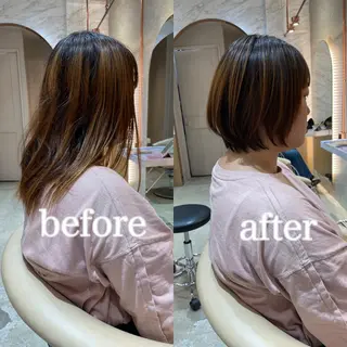 ショート 💎巻ける縮毛矯正/ 艶髪💎石渕智也のヘアスタイル