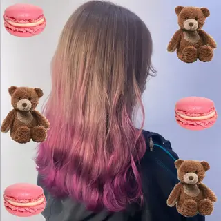 ロング カラー 韓国ヘア特化 💟 ララア 💟のヘアスタイル