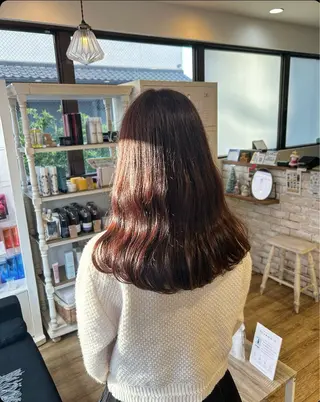 ロング カラー 🫧顔周りカット 🫧樫村優香のヘアスタイル