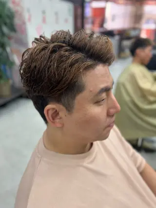 ショート カラー パーマ メンズ 錦糸町/Men's cutパーマ石川史弥のヘアスタイル