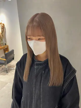 ロング カラー 店長 MANAMI /ブリーチ/骨格ボブのヘアスタイル