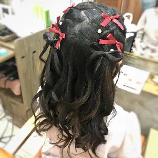ロング まつパ・ヘアセット ♡Chinami♡のマツエク・マツパデザイン