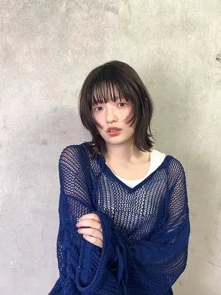 ミディアム 髪質改善/ヘアケア coiiはしもとはなのヘアスタイル