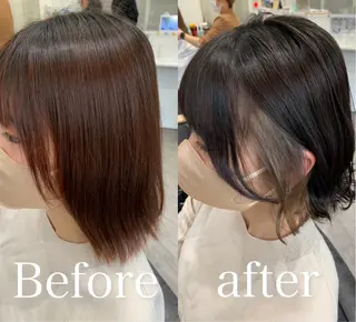 ミディアム 【酸性ストレート】 宮下和明のヘアスタイル