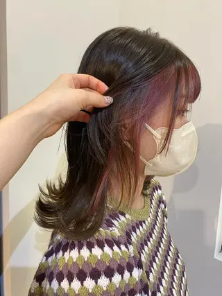 ミディアム GO TODAY SHAiRE SALON 原宿Stella店所属・𓍯柔らかhair 𓍯 yukinoのヘアスタイル