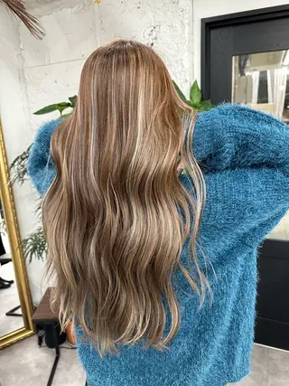 ロング カラー ヘアアレンジ 久米 治仁のヘアスタイル