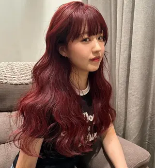 セミロング カラー ハイトーン/デザイン 🪐·˚⌖MIHOのヘアスタイル