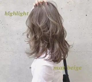 ミディアム カラー ヘアアレンジ topstylist 芳賀みなみのヘアスタイル