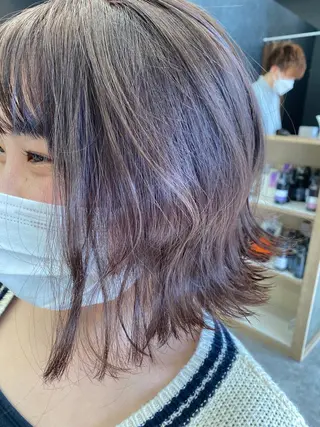ミディアム カラー 🕶️佐藤 海李🐏のヘアスタイル