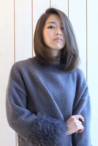 ミディアム カラー 小濱 秀人のヘアスタイル