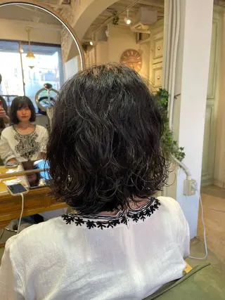 ショート パーマ Kahuli hair Ulu所属・Ulu RITSUのヘアスタイル