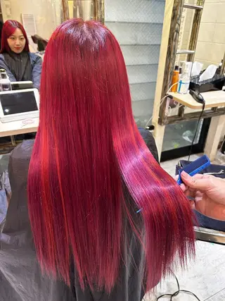 ロング カラー 6Dエクステ 鳥谷ミナトのヘアスタイル