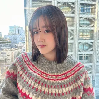 ミディアム カラー ブリーチなし/レイヤ ー特化🌈Tommyのヘアスタイル