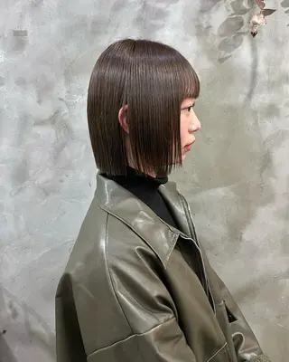 ミディアム カラー 木村陸弥 似合わせ 透明感カラー🌿のヘアスタイル