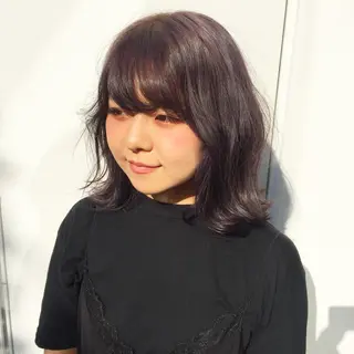ミディアム カラー 武田 久司のヘアスタイル