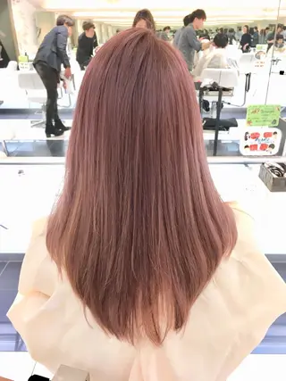 セミロング 特殊カラー/ブリーチ 道満ゆいなのヘアスタイル