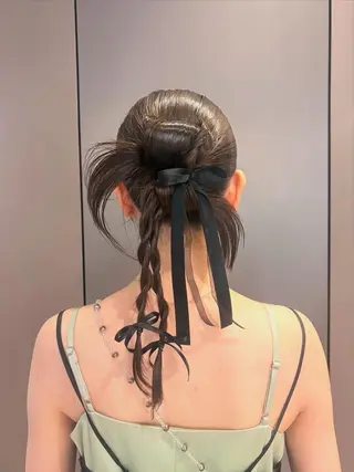 ロング 韓国/透明感カラー 外村さなのヘアスタイル