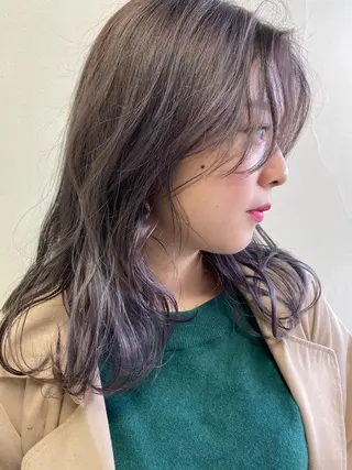 セミロング カラー hair &eye LAWE.店長のヘアスタイル