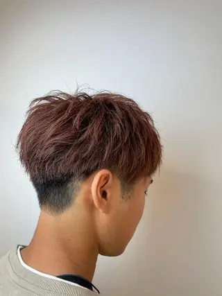 ショート カラー メンズ IwAsh中山所属・✂︎中山ブリーチ・ パーマ✂︎露木智也のヘアスタイル