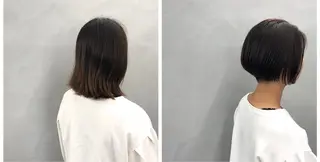 ショート カラー ボブ/ショート/ 白髪染め/メンズ葛西のヘアスタイル