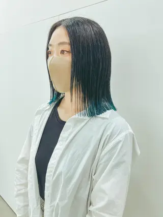ミディアム カラー つくばUtooe's 副店長　寺沢颯のヘアスタイル