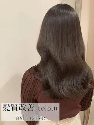 ロング カラー パーマ ヘアアレンジ Zina福岡天神店 艶髪/レイヤー/小顔のヘアスタイル