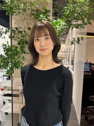 ミディアム 美髪矯正/ 伊藤 更のヘアスタイル