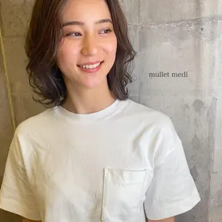 ミディアム カラー 髪質改善カラー ケアブリーチ/タムのヘアスタイル