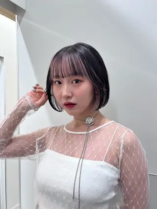 ショート カラー 原宿ボブ・髪質改善 輝来のヘアスタイル