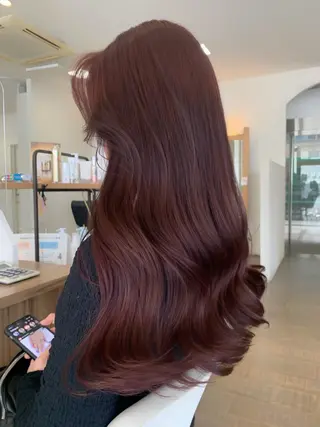 ロング カラー 韓国ヘア特化🇰🇷 心斎橋【ユリカ】のヘアスタイル