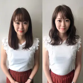 ミディアム パーマ ヘアアレンジ ⭐️ アユミ⭐️のヘアスタイル