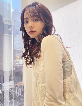 ミディアム カラー カットが得意 🫧ショートボブ🫧のヘアスタイル