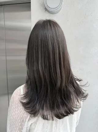 セミロング カラー 【azure横浜】 🧸misaki🌸のヘアスタイル