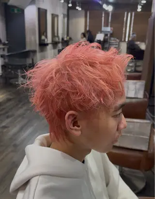 ショート カラー メンズ メンズカット/パーマ 艶カラーTAIGA︎のヘアスタイル