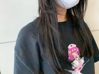 セミロング ヘアアレンジ 髪質改善/縮毛矯正 ツヤ髪🩷さつきのヘアスタイル