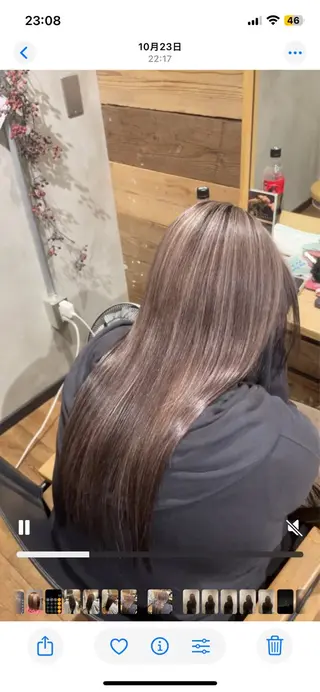 ロング 川村 瑠奈のヘアスタイル