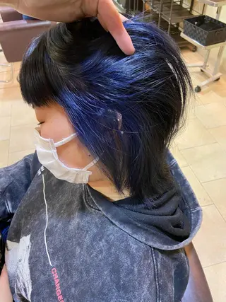 ミディアム カラー BLENDby happiness所属・KAORU/絹髪 /髪質改善/奈良のヘアスタイル