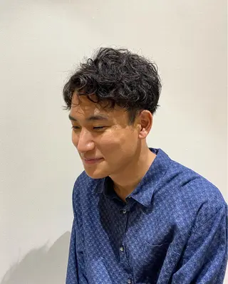 ショート パーマ メンズ GROW 秋葉原所属・池田 圭佑のヘアスタイル