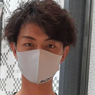 ショート パーマ メンズ 知念 香トータル ビューティー🌷のヘアスタイル