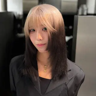 ミディアム カラー ハイトーン/デザイン カラー/悠斗のヘアスタイル