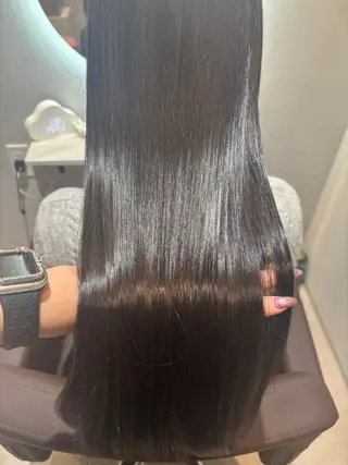 ロング カラー 髪質改善カラー ベージュ🤎YUMEのヘアスタイル