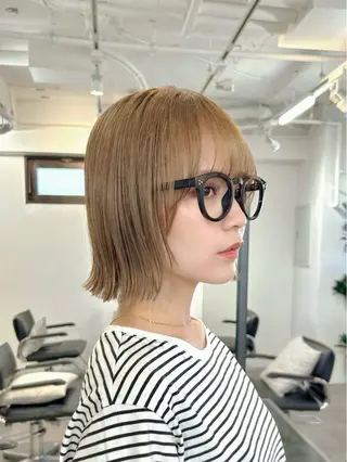 ミディアム カラー 大人レイヤー/美髪 縮毛矯正taigaのヘアスタイル